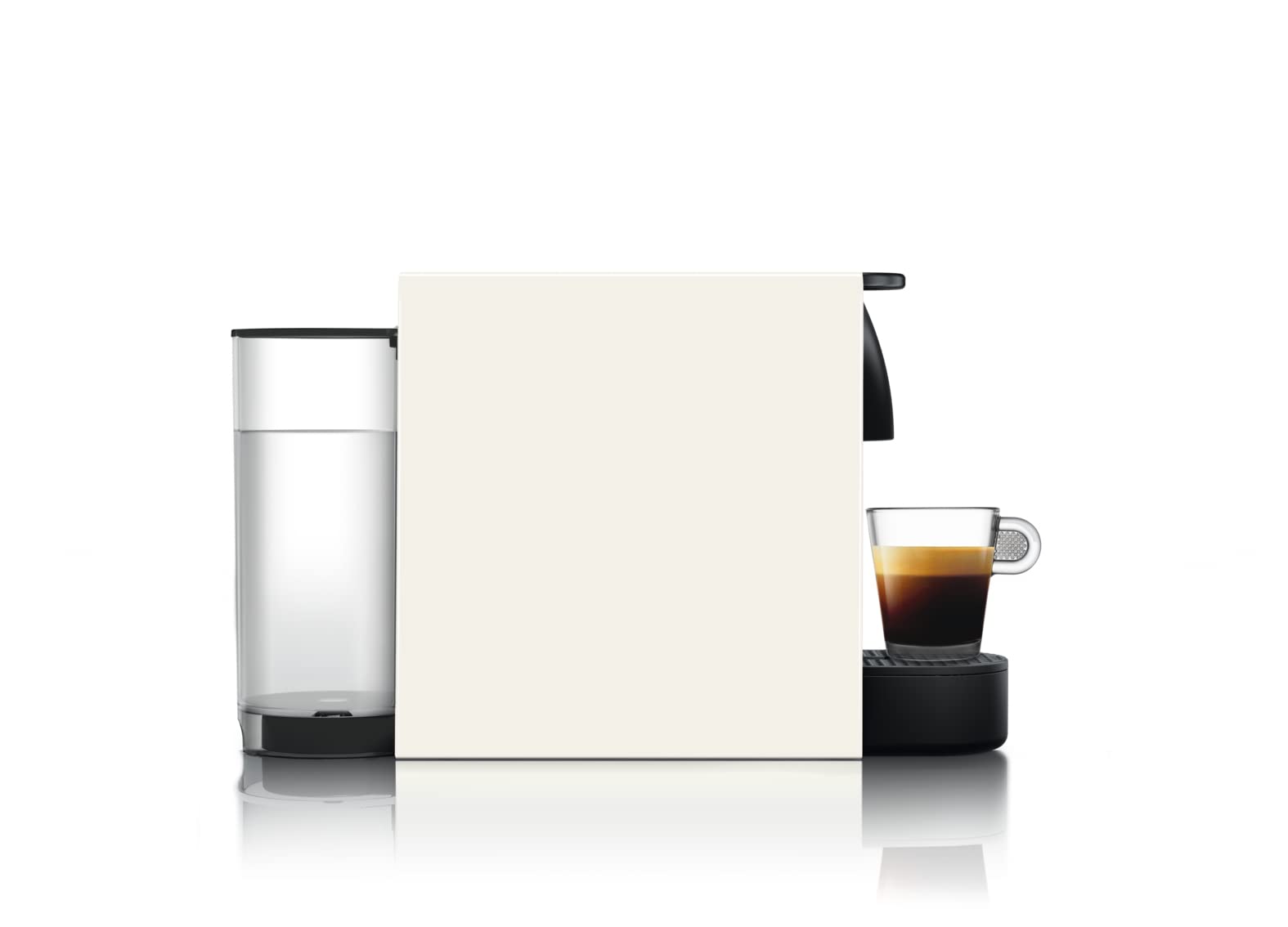 Flowexa Essenza Mini Blanche Machine à Café à Capsules – Compacte, Préchauffage 25s, 2 Tailles