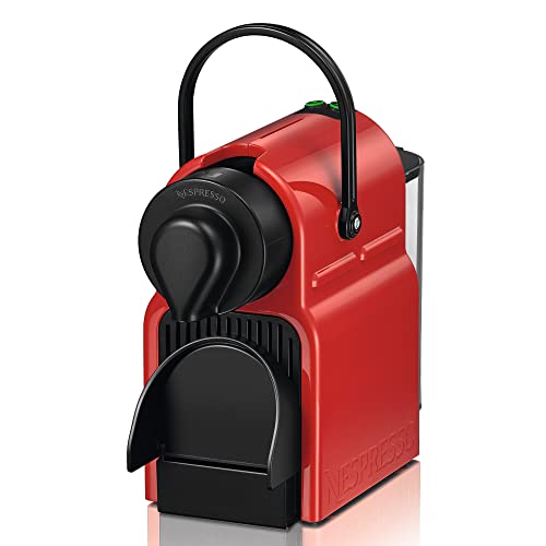 Flowexa Inissia Machine à Café à Capsules – Rouge Rubis, Réservoir 0,7 L, Système Pod