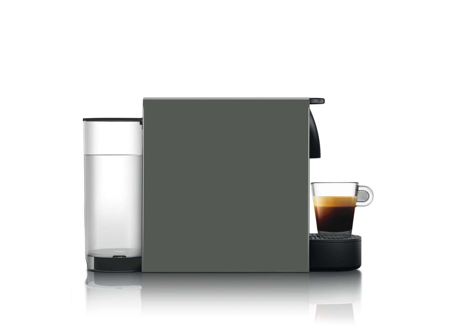 Flowexa Essenza Mini Gris Intense Cafetière à Capsules – Ultra-Compacte, Design Élégant