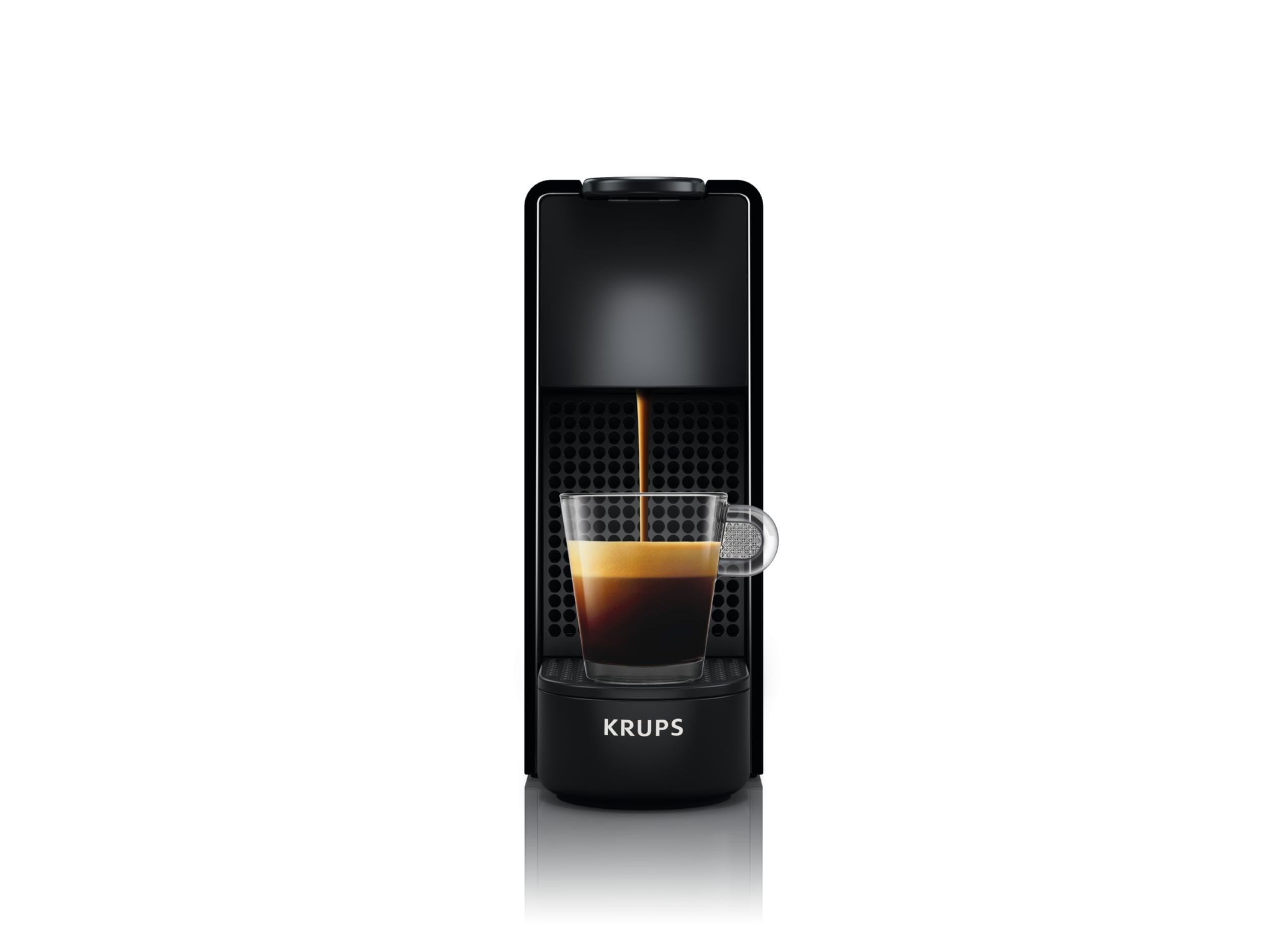 Flowexa Essenza Mini Noire Machine à Café à Capsules – Compacte, Espresso Parfait, 19 Bars