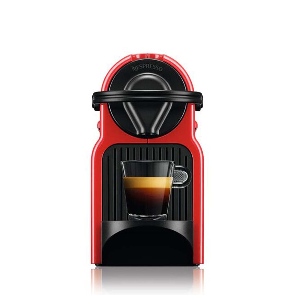 Flowexa Inissia Rouge Cafetière Espresso à Capsules – Design Compact, Prêt en Secondes