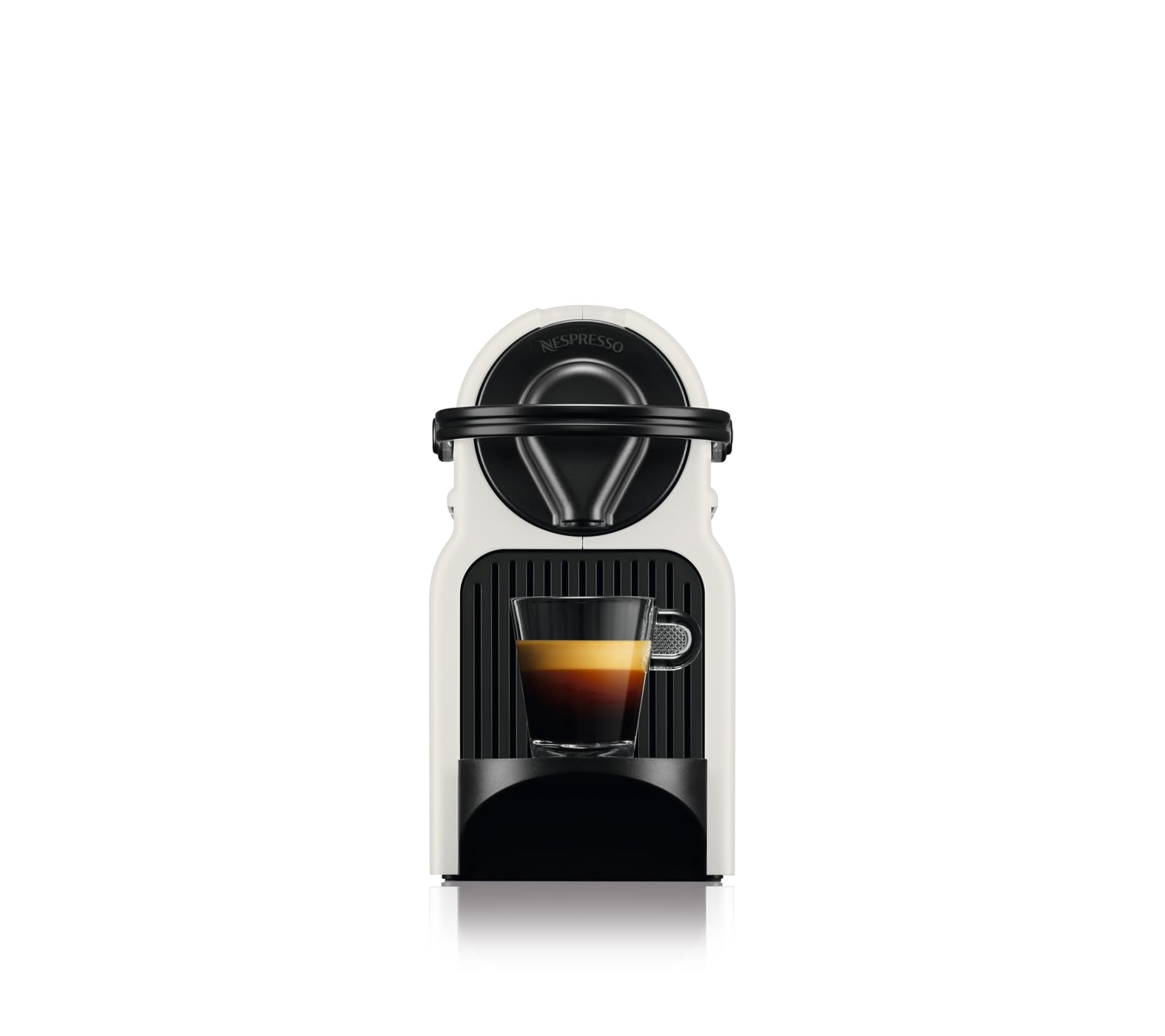 Flowexa Inissia Blanche Cafetière Espresso à Capsules – 19 Bars, Préchauffage Rapide
