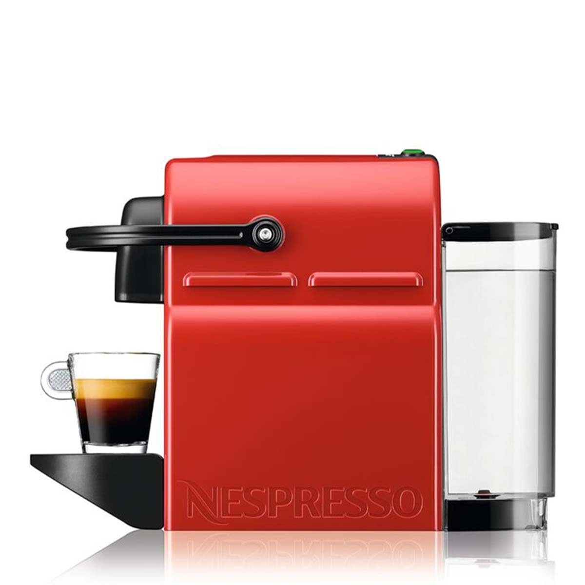 Flowexa Inissia Rouge Cafetière Espresso à Capsules – Design Compact, Prêt en Secondes