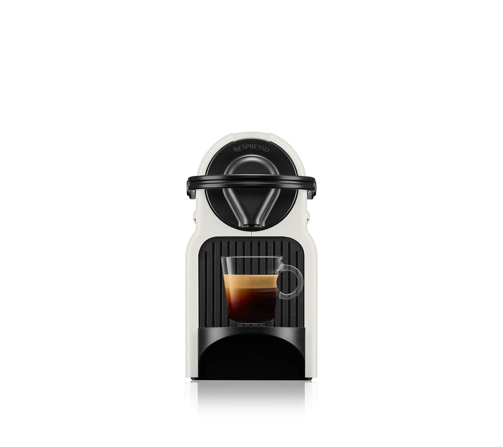 Flowexa Inissia Blanche Cafetière Espresso – 19 Bars, Compact, 2 Boutons, Arrêt Automatique