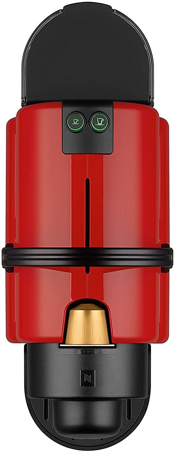 Flowexa Inissia Rouge Cafetière Espresso à Capsules – Design Compact, Prêt en Secondes