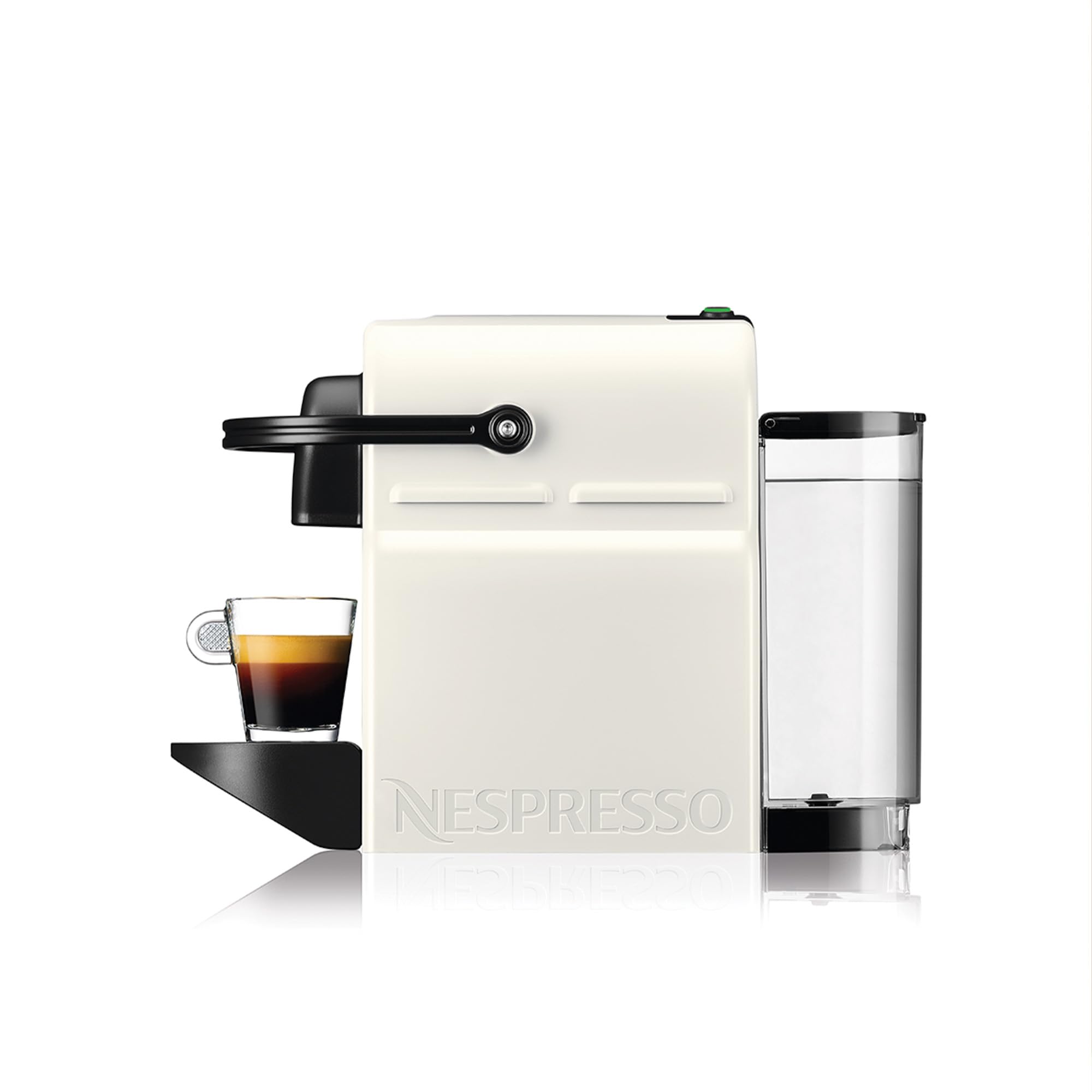 Flowexa Inissia Blanche Cafetière Espresso à Capsules – 19 Bars, Préchauffage Rapide