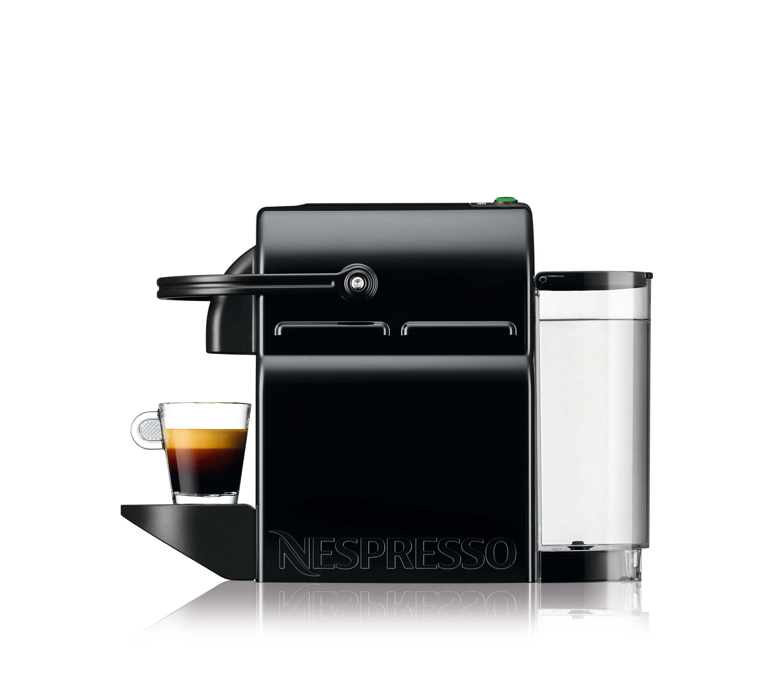 Flowexa Inissia Machine à Café à Capsules – Noire, 19 Bars, Compact, Ensemble de Bienvenue Inclus