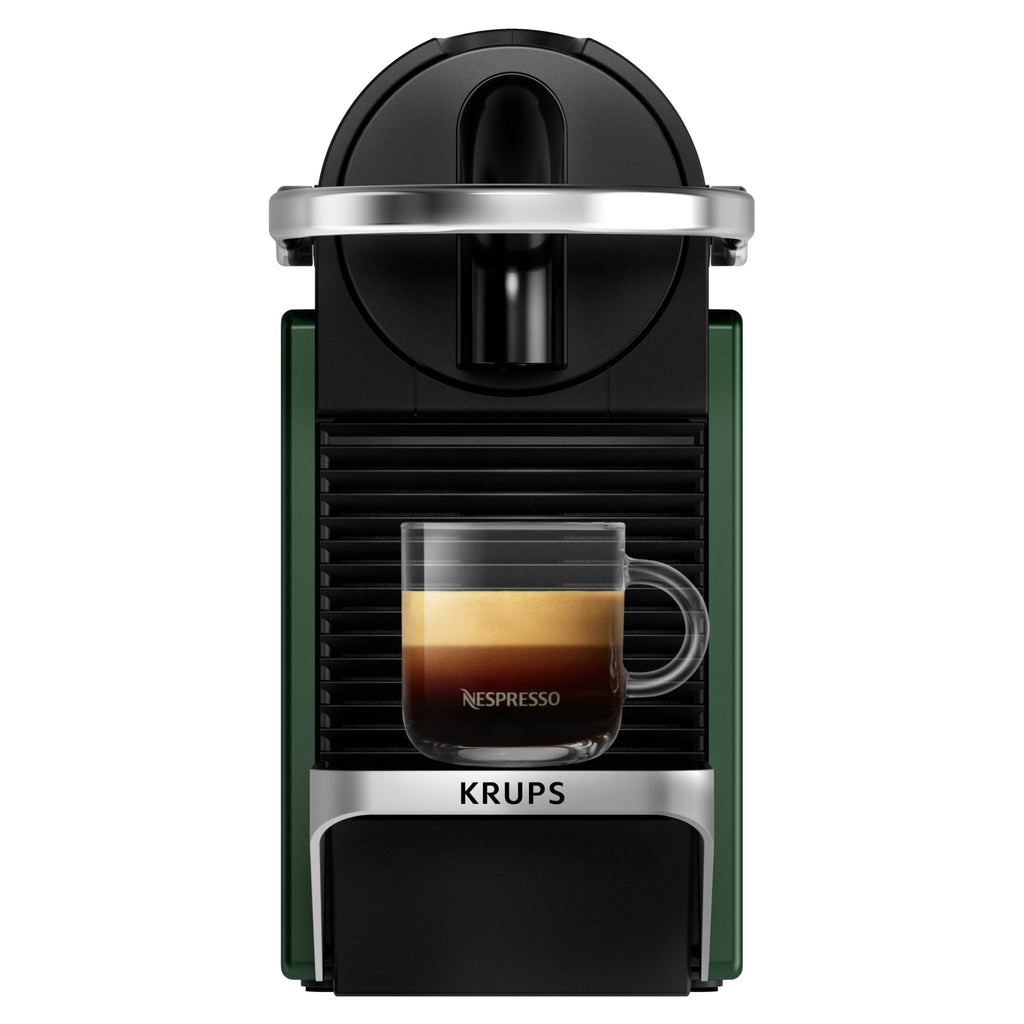 Flowexa Pixie Vert Foncé Machine à Café à Capsules – Compacte, Design Unique, 2 Tailles